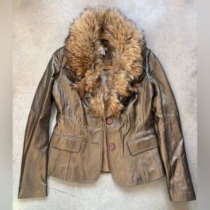 Cache Fur + Leather Vintage Jacket